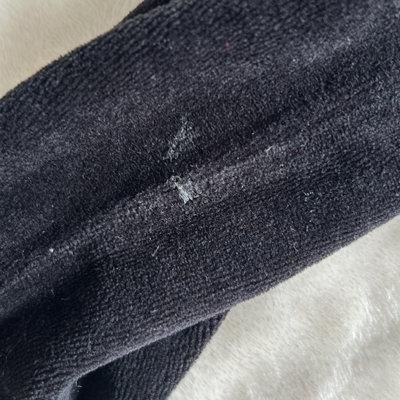 Guess Black Velour Jacket Size Small - Picture 5 of 6